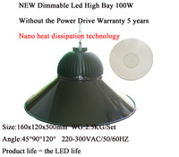 Led high bay light 100W without power driver CE RoHS/UL/SAA/ FCC 5years Warranty